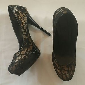 6 inch Lace platform Heels